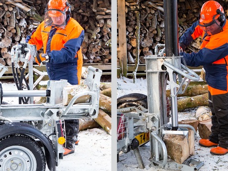 Fonctionnement horizontal ou vertical avec colonne de contrepoids